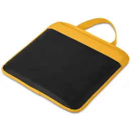 Altitude Fanflare Stadium Cushion Black Yellow Unbranded Flat